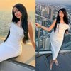 Deretan Foto Lucinta Luna Pamer Gaya Glamor di Menara Skywalk Thailand, Nikmati Pemandangan Indah Kota Bangkok