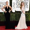 FOTO Elegan, Gaun Hitam-Putih Warnai Red Carpet Golden Globe 2017