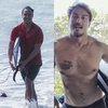 Foto-Foto Hot Daddy Hamish Daud Saat Liburan di Pantai, Berselancar Menerjang Ombak - Pamer Body Atletis Bertato