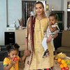 Keturunan India, Intip 7 Potret Perayaan Diwali Kimmy Jayanti Bersama Suami dan Dua Anaknya