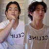 Visual Boyfriend Material, Ini Deretan Foto V BTS Pakai Kaus Putih 'CELINE': Tampil Simple Tapi Gantengnya Kebangetan!