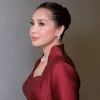 Potret Nagita Slavina Hadiri HUT ke-81 RI di Istana Merdeka, Elegan dengan Kebaya Merah