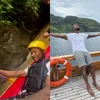 Potret Usher Asyik Liburan di Bali, Lakukan Rafting hingga Foto dengan Monyet