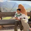 Quality Time Nikita Willy Bareng Anak, Liburan di Pegunungan Dolomite