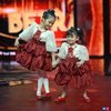 Potret Gemas Thalia dan Thania Anak Ruben Onsu di Konser Ultah Betrand Peto, Tampil Pede - Cantik Pakai Gaun Merah