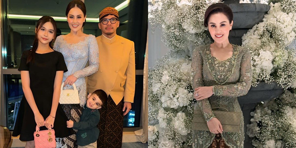 7 Potret Jennifer Dunn saat Kondangan, Tampil Elegan - Perlihatkan Kebersamaan dengan Anak dan Suami