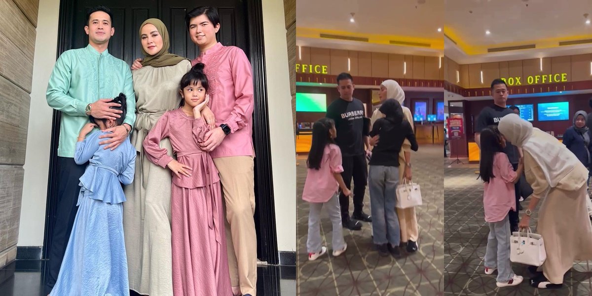 7 Potret Olla Ramlan dan Mantan Suami Nonton Bareng Bersama Anak, Tetap Akur meski Sudah Bercerai