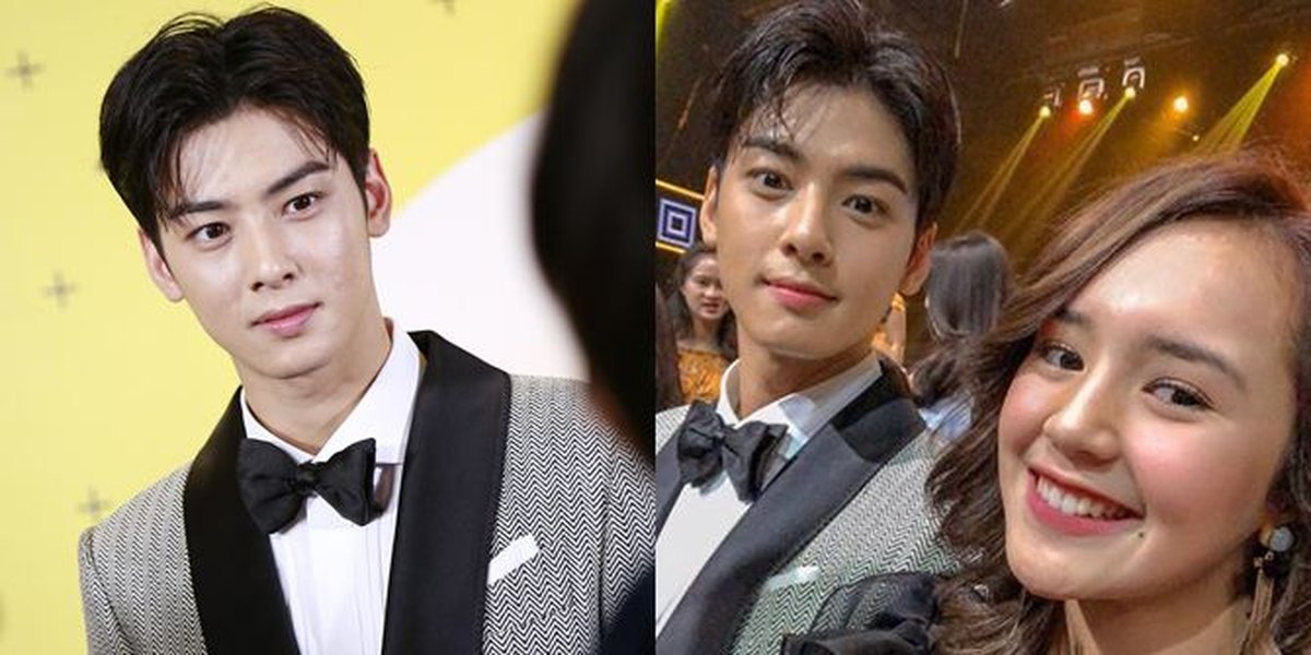 Cha Eunwoo Jadi Sasaran Foto Bareng Artis di Indonesian Television