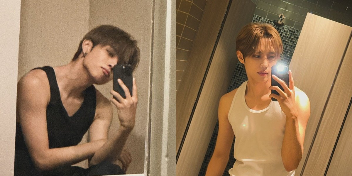 Dulu Pernah Diminta Diet oleh Penggemar, Ini Potret Sunwoo The Boyz yang Punya Badan Ramping - Pakai Singlet