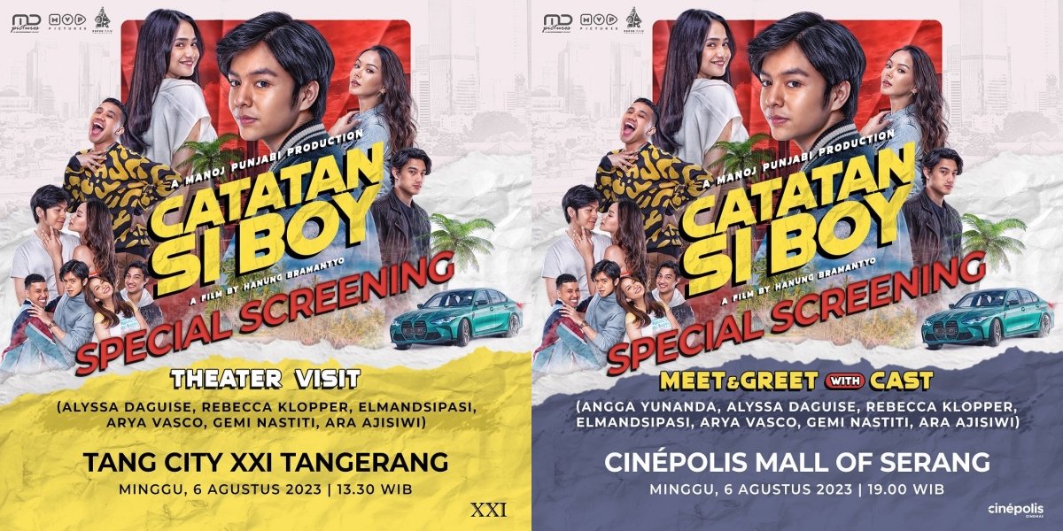 Jangan Sampai Ketinggalan Intip Jadwal Meet And Greet Para Cast Dan Juga Special Screening 5884