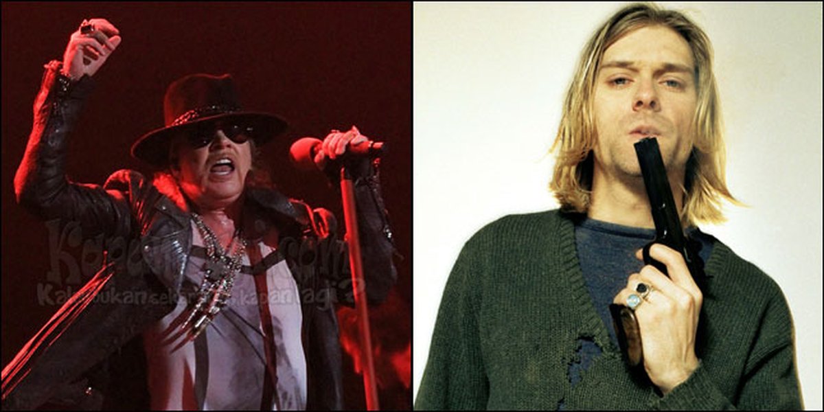 kurt cobain and axl rose