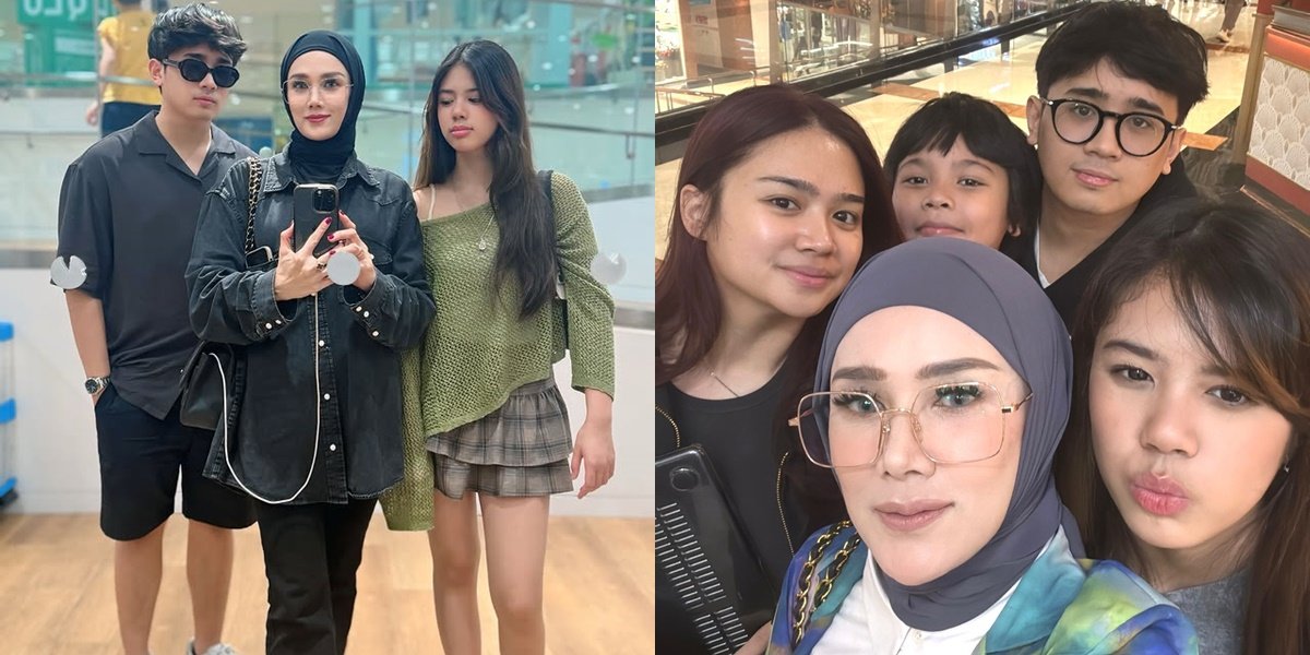 Mulan Jameela Jalan Bareng Anak-anaknya, Outfit Safeea Ahmad Curi Perhatian