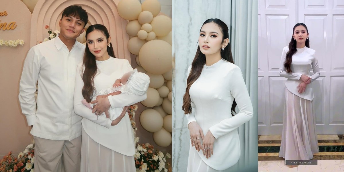 7 Potret Detail Penampilan Mahalini di Aqiqah Baby Selina, Simpel Tapi Elegan