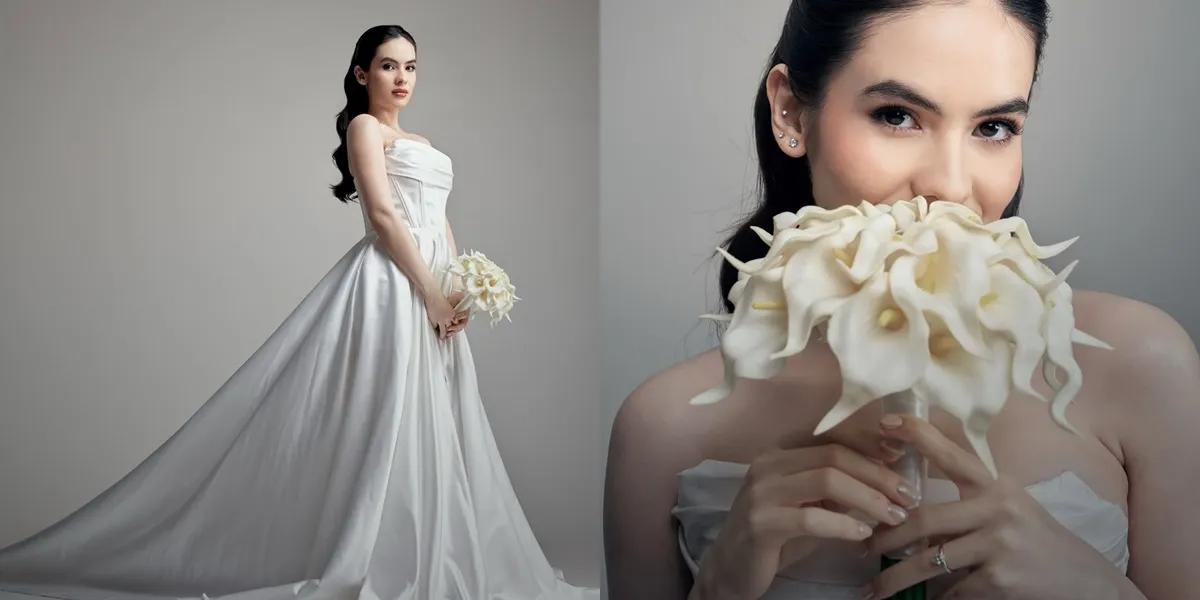 Steffi Zamora Memukau dalam Balutan Gaun Pengantin, Nino Fernandez Beri Respon Mengejutkan!