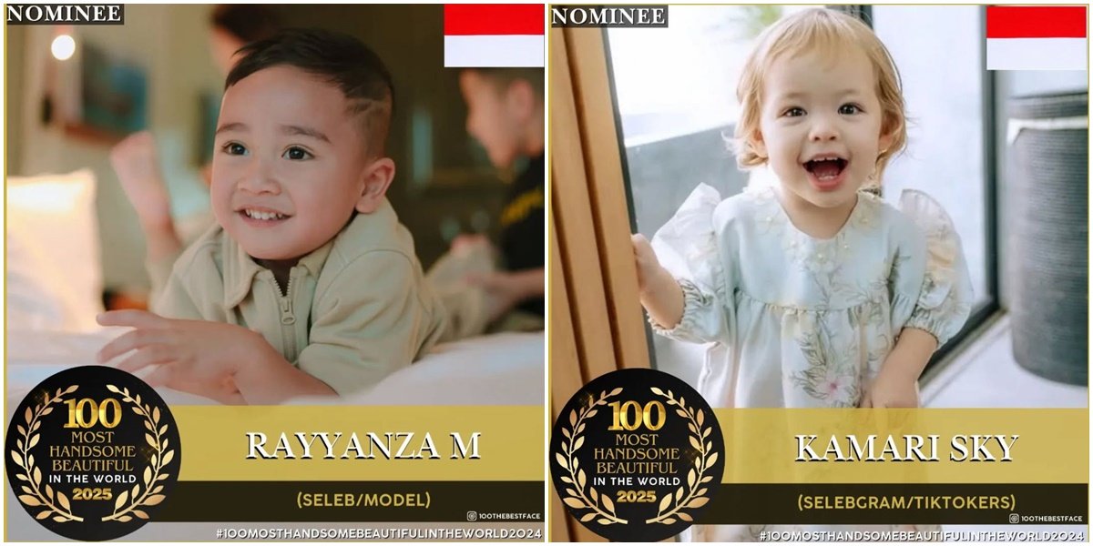 Selebriti Indonesia Rayyanza, Kamari, dan Abe Abraham Masuk Daftar 100 Handsome and Beautiful 2025