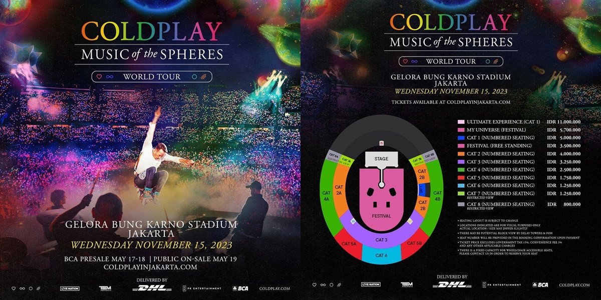 Tips Dan Trik Dapatkan Tiket Konser Coldplay Di Jakarta , Catat Yang ...