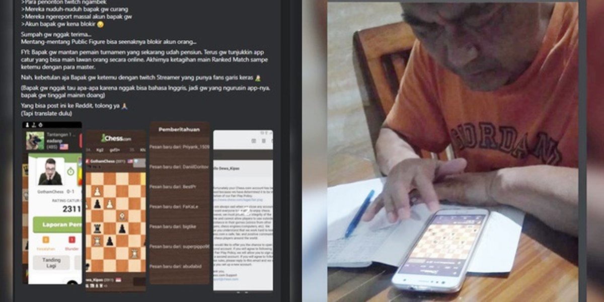 Pemain catur dari Indonesia kena mass report setelah melawan Twitch  streamer GothamChess di Chess.com : r/indonesia