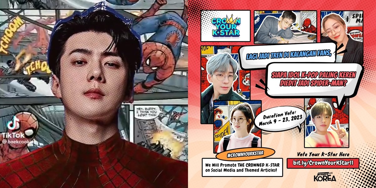 VOTE HERE] Pesona Sehun EXO Saat Diedit Jadi Spider-Man, Gantengnya Gak Ada  Obat 