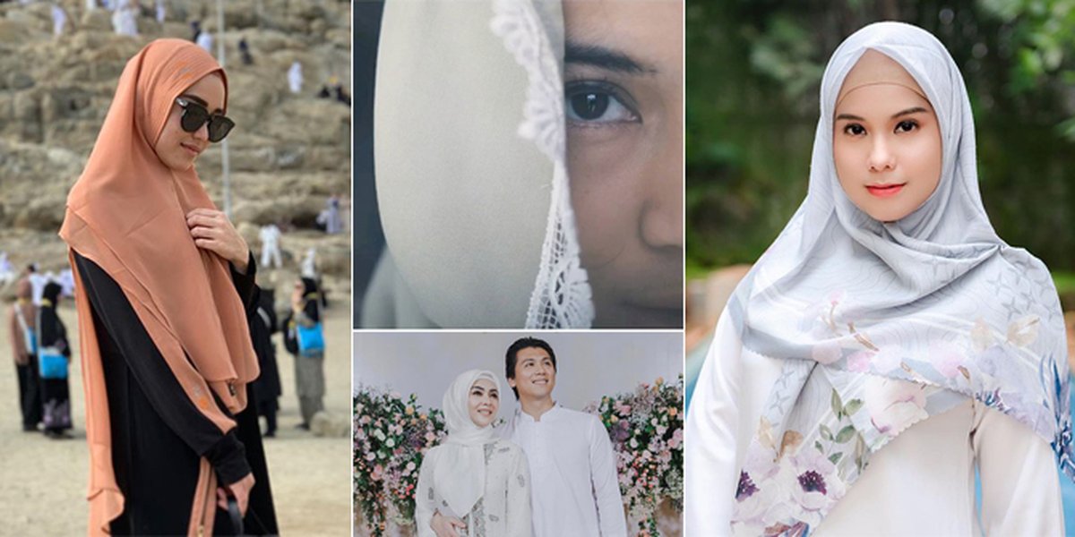 10 Beautiful Artists Post Photos Wearing Hijab Ahead of Ramadan, Dian Sastrowardoyo - Ayu Ting Ting
