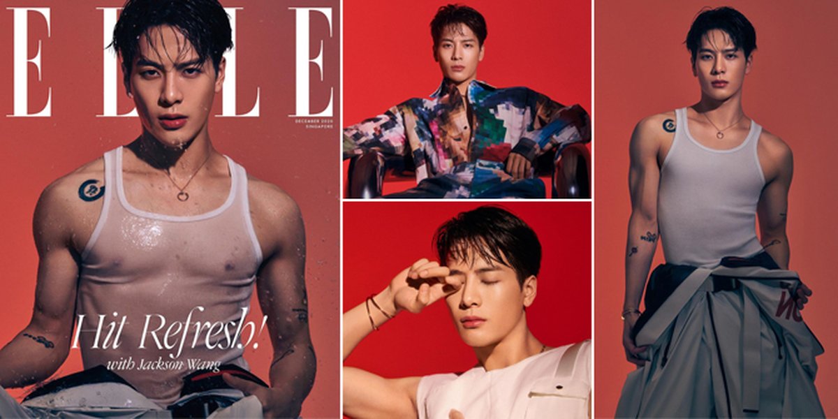 10 Handsome Photos of Jackson GOT7 in the Latest Elle Singapore Photoshoot, Showing Abs - Muscular Arms