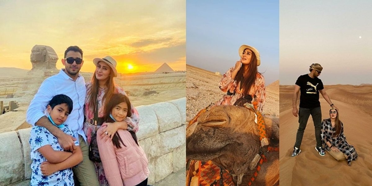 10 Photos of Tania Nadira and Family Vacation in Egypt, the Youngest Baby Also Joined