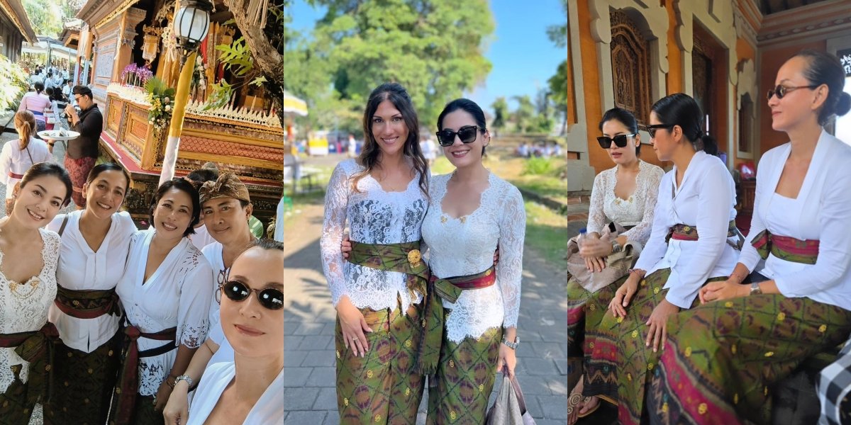 10 Photos of Lulu Tobing Attending the Pelebon Ceremony, Beautiful in Balinese Kebaya - Eternal Youthful Face Captures Attention