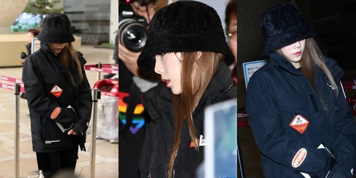 10 Photos of Taeyeon SNSD at the Airport Looking Unenthusiastic, Fans Worried