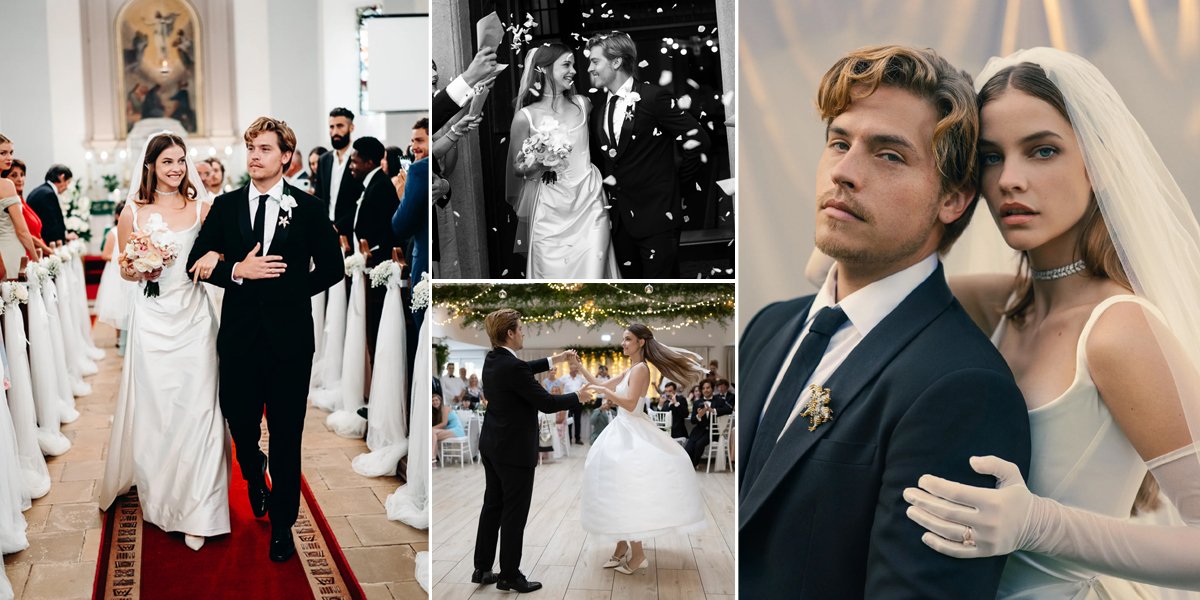 10 Beautiful and Romantic Wedding Photos of Dylan Sprouse and Barbara Palvin