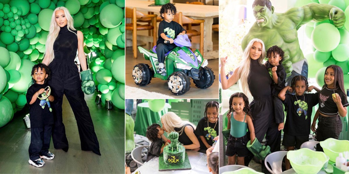 10 Photos of Psalm West's Birthday Party, Kim Kardashian's Youngest Son, Held Luxuriously with a 'HULK' Superhero Theme