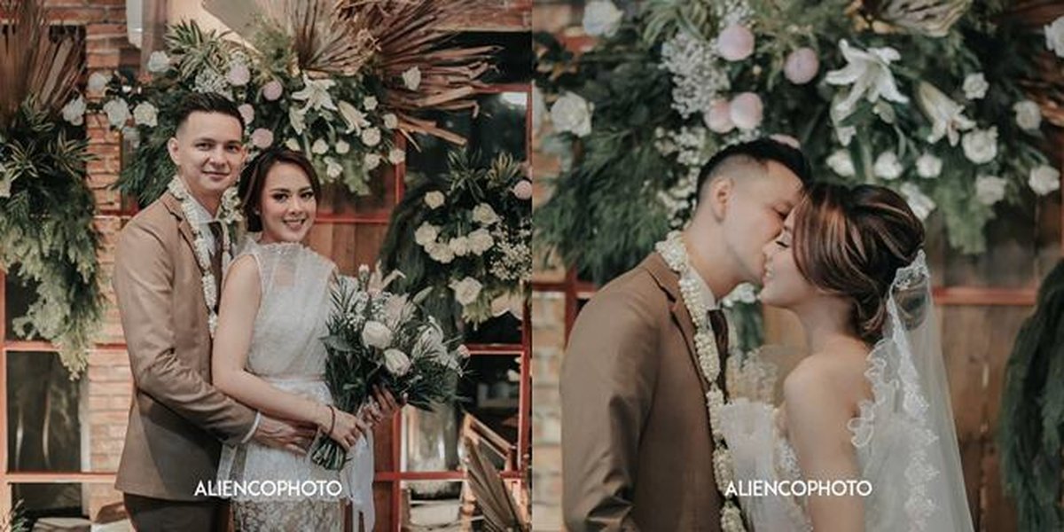 10 Exciting Photos of Marcell Darwin and Nabila Faisal's Wedding, The Bride Gets Kissed by Adipati Dolken - The Wife Drives Home from the Reception