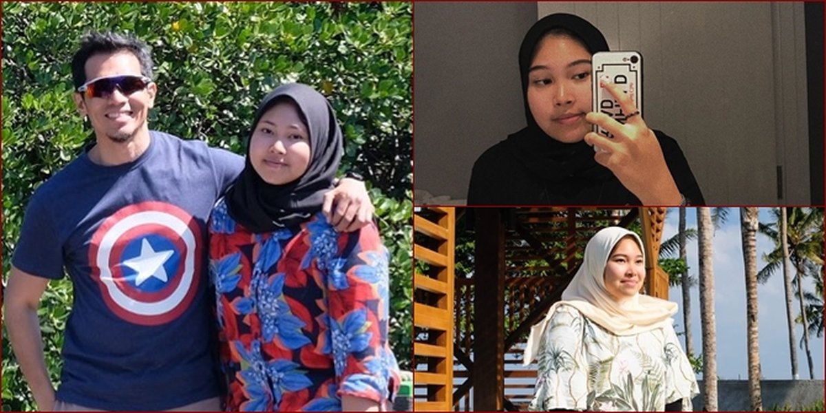 10 Photos of Sharla, Adrian Maulana's Eldest Daughter who is now Beautiful in Hijab