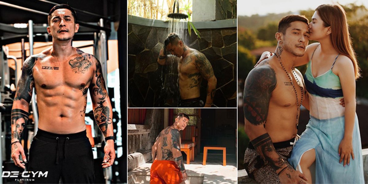 10 Photos of Shirtless Miller Khan that Caught Attention, Showing Six Pack Abs and Covered in Tattoos