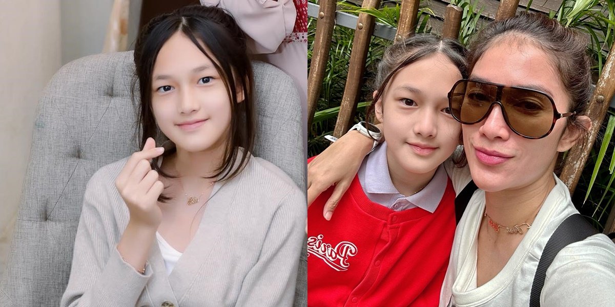 10 Latest Photos of Ussy Sulistiawaty's Daughter Elea, Now a Beautiful Teenager, Almost as Tall as Her Mom and Sister