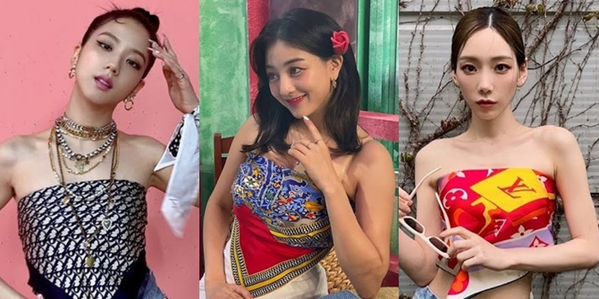 10 K-Pop Idol Girls Look Cool Using Scarves as Tops, Showing Beautiful Shoulders and Slim Waist!