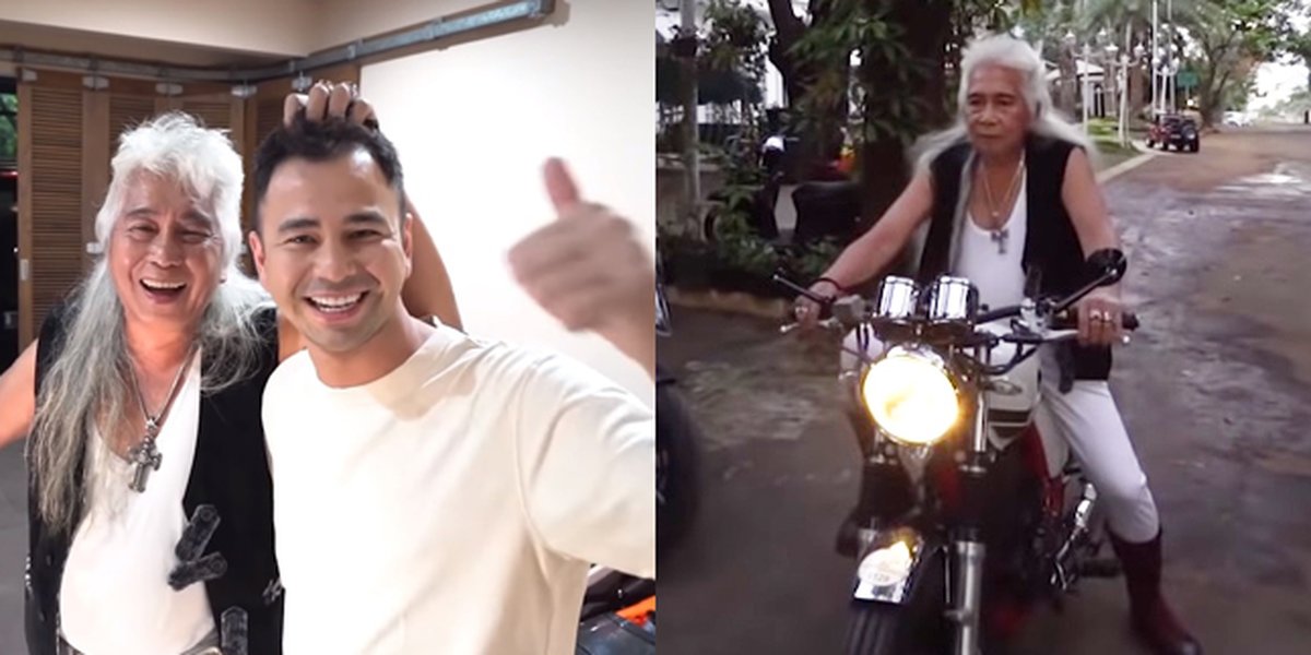 10 Moments of Gideon Tengker Having Fun Riding a Motorcycle at Raffi Ahmad and Nagita Slavina's House, Even Wanting to Take It Home