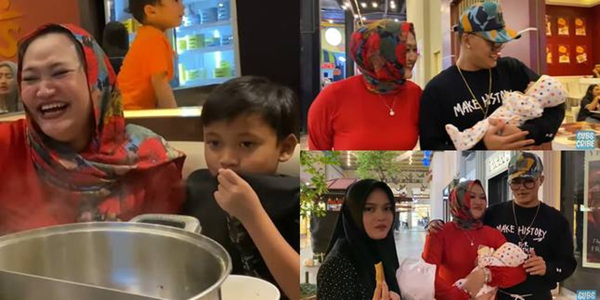 10 Moments of Togetherness of Sule's Children Meeting Their Mother, Rizky Febian Also Carrying Lina's Newborn Child