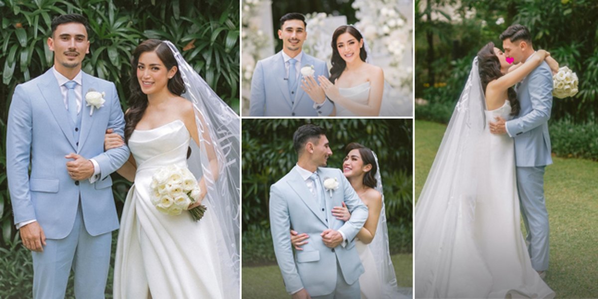 10 Romantic Moments of Jessica Iskandar and Vincent Verhaag on Their Wedding Day, Showing Rings - Intimate Kiss