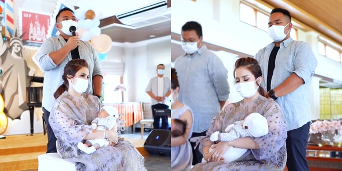 10 Moments of Baby Abercio's Selapan, Momo Geisha's Second Child, Only Attended by Immediate Family - Touching