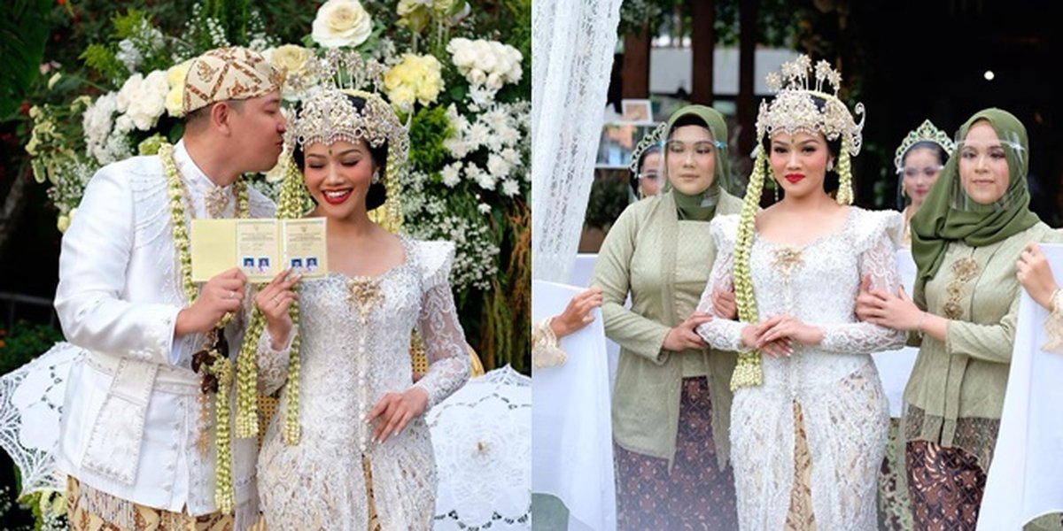 10 Portraits of Yura Yunita and Donne Maula's Wedding Ceremony, White with Sundanese Customs