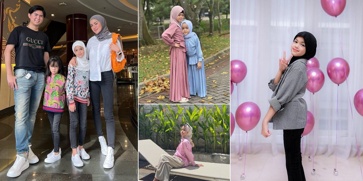 10 Pictures of Aleena Hutapea, Olla Ramlan's Daughter who is Growing More Beautiful and has been Wearing Hijab since Childhood