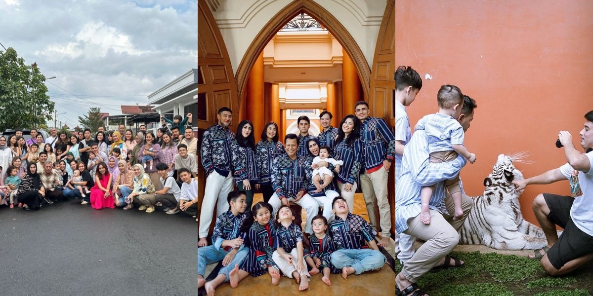 10 Portraits of Alshad Ahmad Celebrating Eid without Tiara Andini, Sharing THR with Extended Family - Inviting Rafathar and Cipung to Meet His Pet Tiger