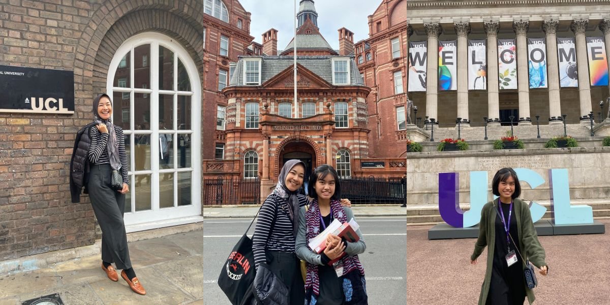 10 Portraits of Alya Rohali Visiting Her Daughter's Campus in London, Accompanying Namira Adjani on Her First Day of Graduate School