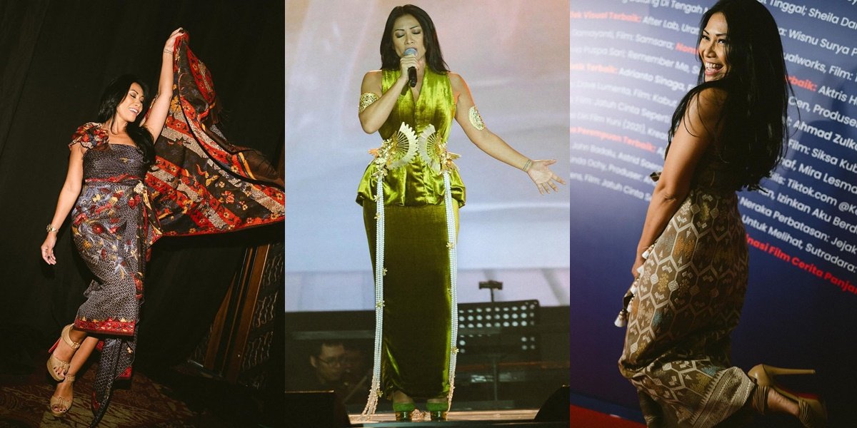 10 Stunning Portraits of Anggun C Sasmi Appearing Charming on the Stage of the Citra Award FFI 2024, Accompanied by Her Husband & Now Trying to Delve into the Film Industry 