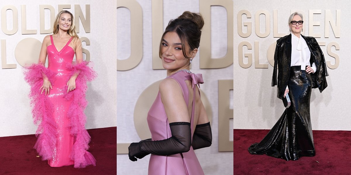 10 Photos of Celebrities on the Golden Globes Red Carpet, Meryl Streep to Taylor Swift Successfully Steal Attention - Margot Robbie Appears in All Pink Like Barbie