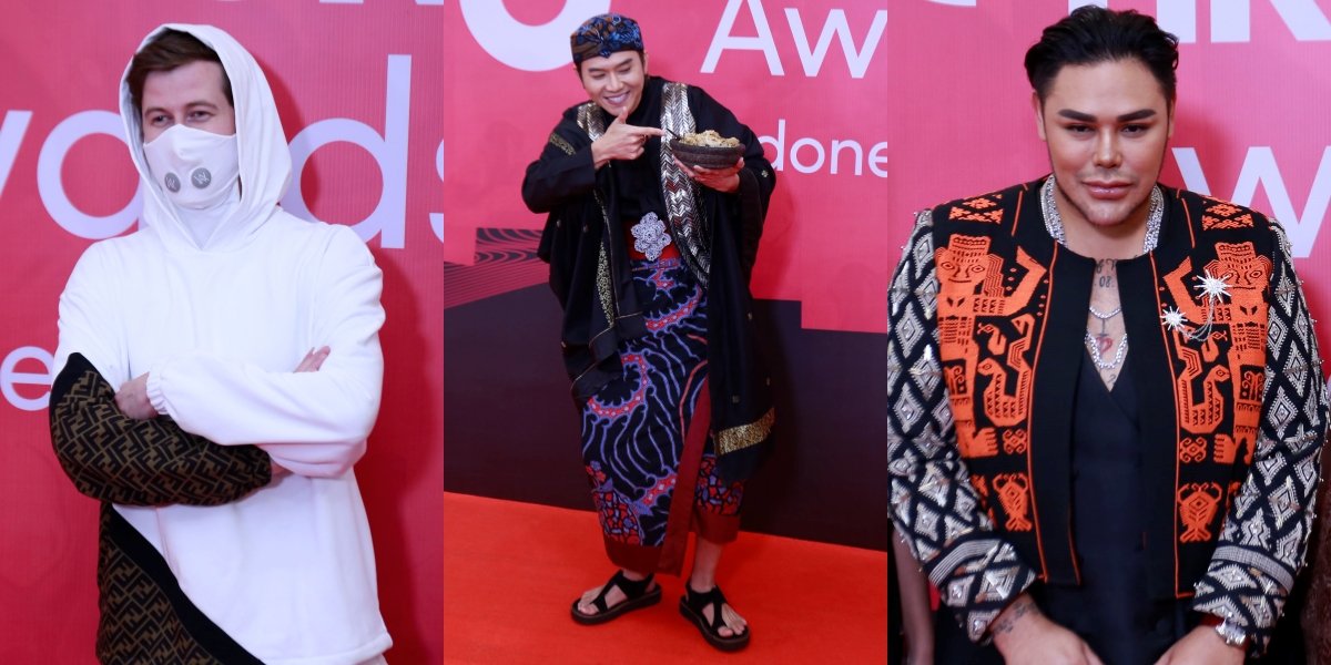 10 Portraits of Artists on the Red Carpet of TikTok Awards Indonesia 2023, Alan Walker Wears All White Outfit - Rafael Tan Brings Seblak Coet