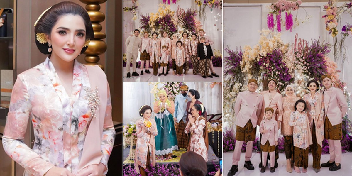 10 Portraits of Ashanty at Aurel Hermansyah's 7th Month Event, Beautiful with Javanese Kebaya and Bun Hairstyle