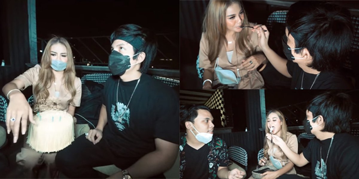 10 Pictures of Aurel Hermansyah Surprising Atta Halilintar on His Birthday, Romantic - Giving Intimate Feeds to His Lover