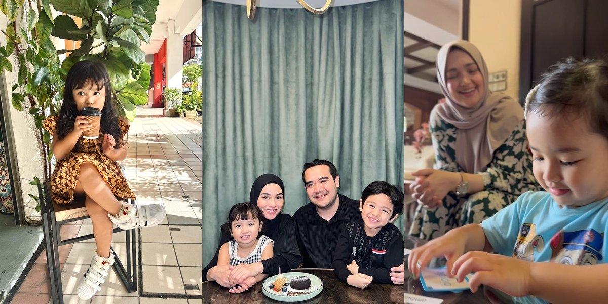 10 Portraits of Azzahra, Tya Arifin's Child and Siti Nurhaliza's Grandchild, Already Skilled at Posing in Front of the Camera