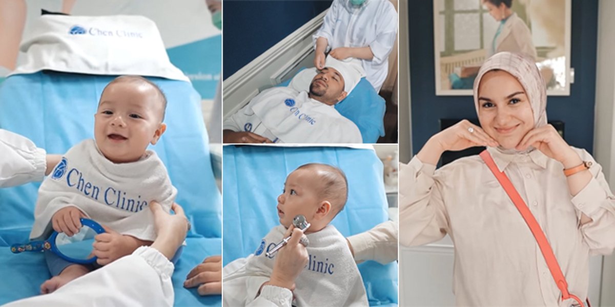 10 Portraits of Baby Air Undergoing Facial Treatment, Ready to Beat Ammar Zoni's Handsomeness