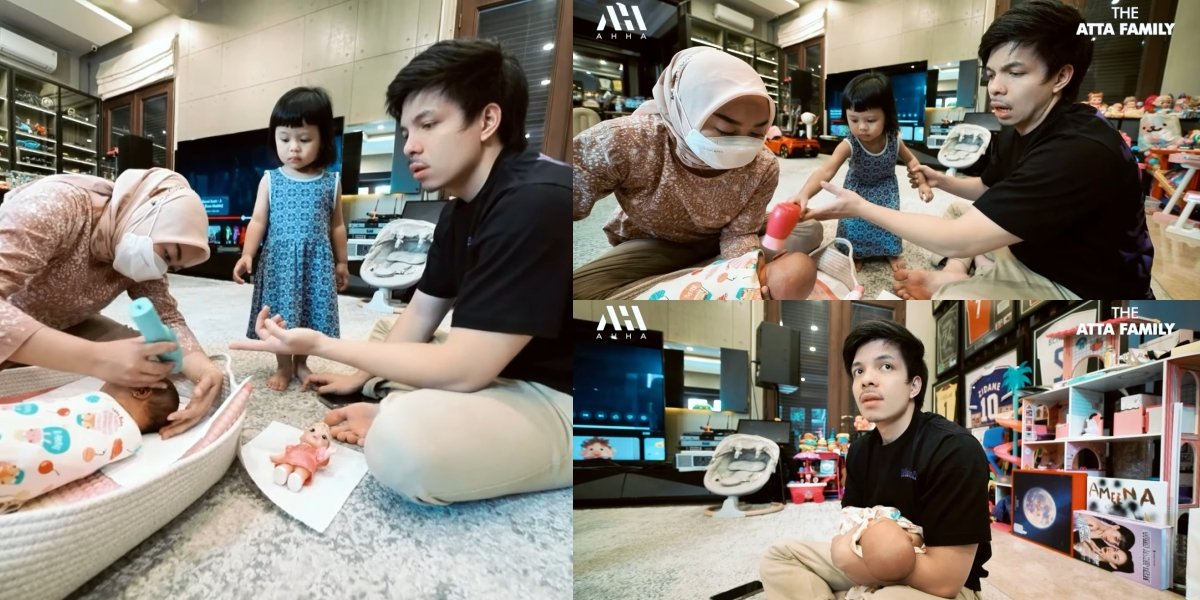 10 Pictures of Baby Azura, Aurel Hermansyah's Daughter Shaved by Atta Halilintar, Atta Halilintar Can't Bear It - Ameena Cutely Invites Her Little Sister to Play